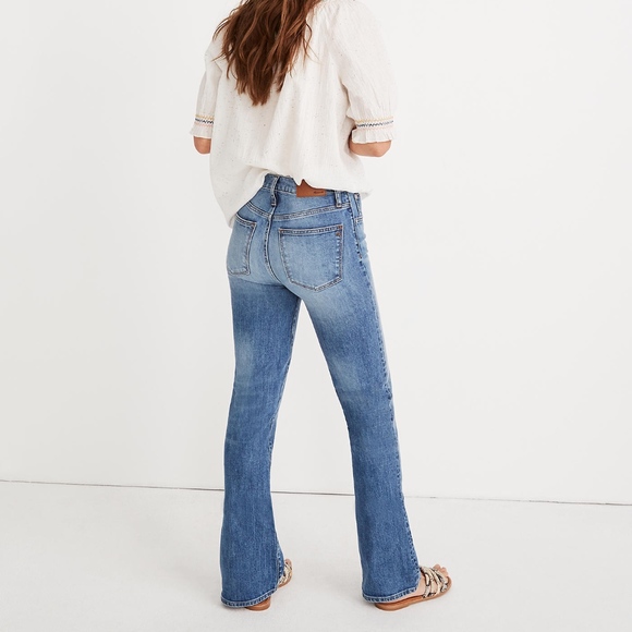 madewell skinny flare jeans